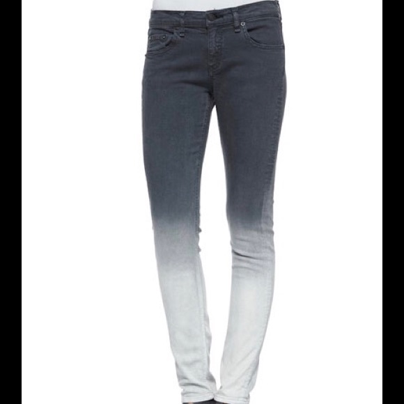 ARMANI JEANS Black Ombré Skinny Jeans 25 - Picture 3 of 3